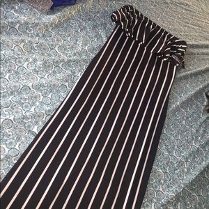 Black stripped dress